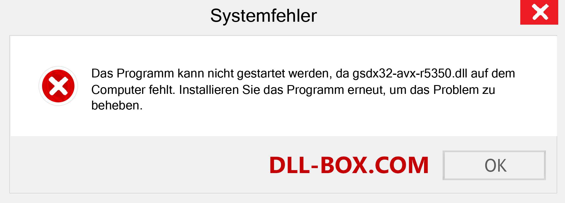 gsdx32-avx-r5350.dll-Datei fehlt?. Download für Windows 7, 8, 10 - Fix gsdx32-avx-r5350 dll Missing Error unter Windows, Fotos, Bildern